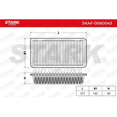 Luftfilter Stark SKAF-0060043 SKAF-0060043 - foto 3