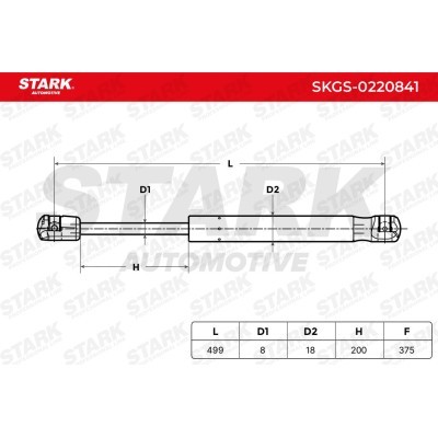 Gasfeder, Koffer-/Laderaum Stark SKGS-0220841 SKGS-0220841 - foto 5