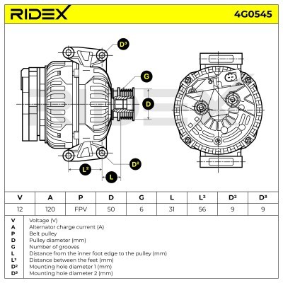 Generator RIDEX 4G0545 4G0545 - foto 7