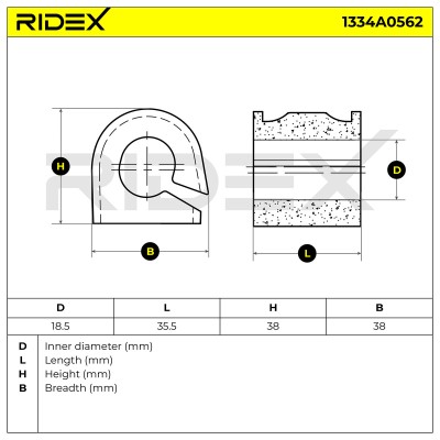 Lagerung, Stabilisator RIDEX 1334A0562 1334A0562 - foto 6