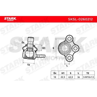 Traggelenk Stark SKSL-0260212 SKSL-0260212 - foto 6