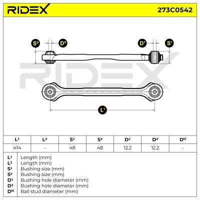 Querlenker RIDEX 273C0542 273C0542 - foto 7
