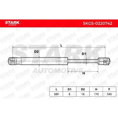 Gasfeder, Koffer-/Laderaum Stark SKGS-0220742 SKGS-0220742 - foto 5