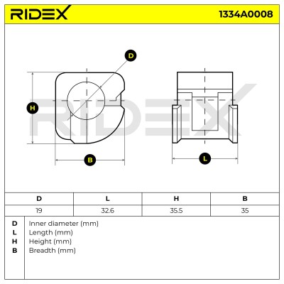 Lagerung, Stabilisator RIDEX 1334A0008 1334A0008 - foto 6