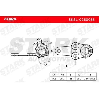 Traggelenk Stark SKSL-0260035 SKSL-0260035 - foto 5