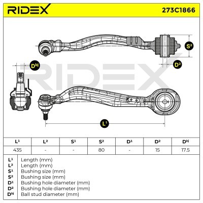 Querlenker RIDEX 273C1866 273C1866 - foto 6
