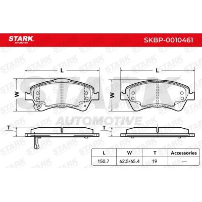 Bremsbeläge Satz Stark SKBP-0010461 SKBP-0010461 - foto 3