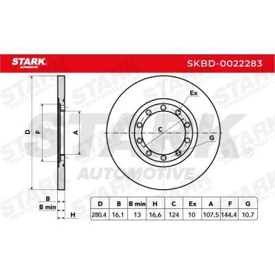 Bremsscheibe Stark SKBD-0022283 SKBD-0022283 - foto 6