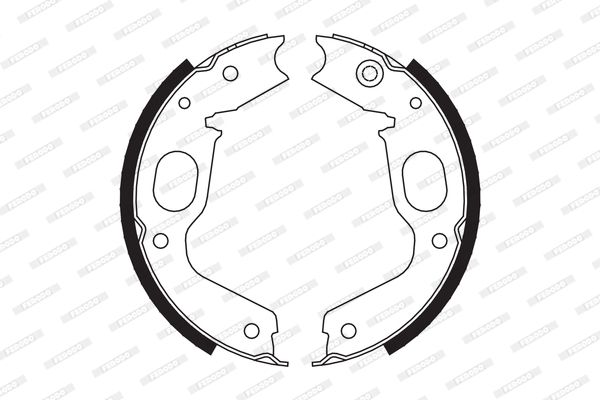 Parkbremsbelag-Satz FERODO FSB663 FSB663 - foto 2