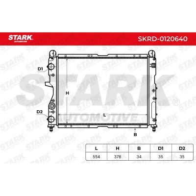 Kühler, Motorkühlung Stark SKRD-0120640 SKRD-0120640 - foto 4