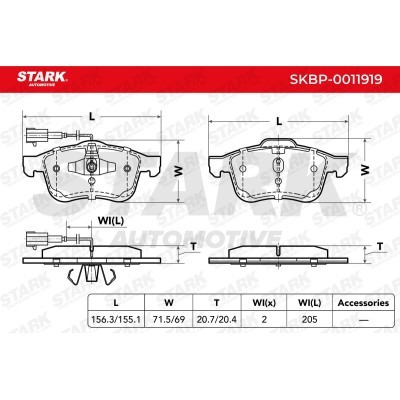 Bremsbeläge Satz Stark SKBP-0011919 SKBP-0011919 - foto 5